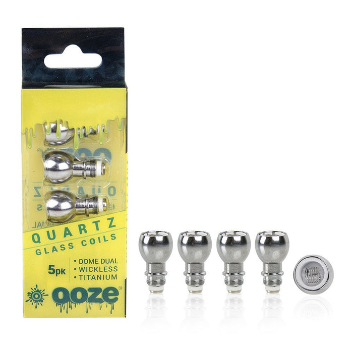 Ooze 5 Pack Dome Dual QUARTZ Coils